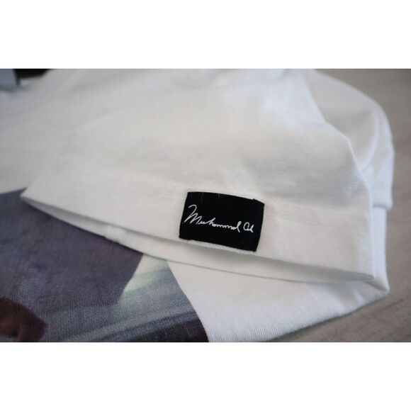 Zara Men Sz S White Muhammad Ali Float Like A Butterfly Sting Like A Bee T-Shirt - Picture 4 of 6